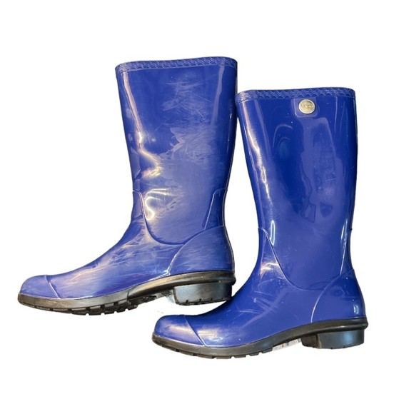 Ugg Australia Rain Boots 8 blue women's knee high Sienna Made‎ in USA shoes - Picture 3 of 9